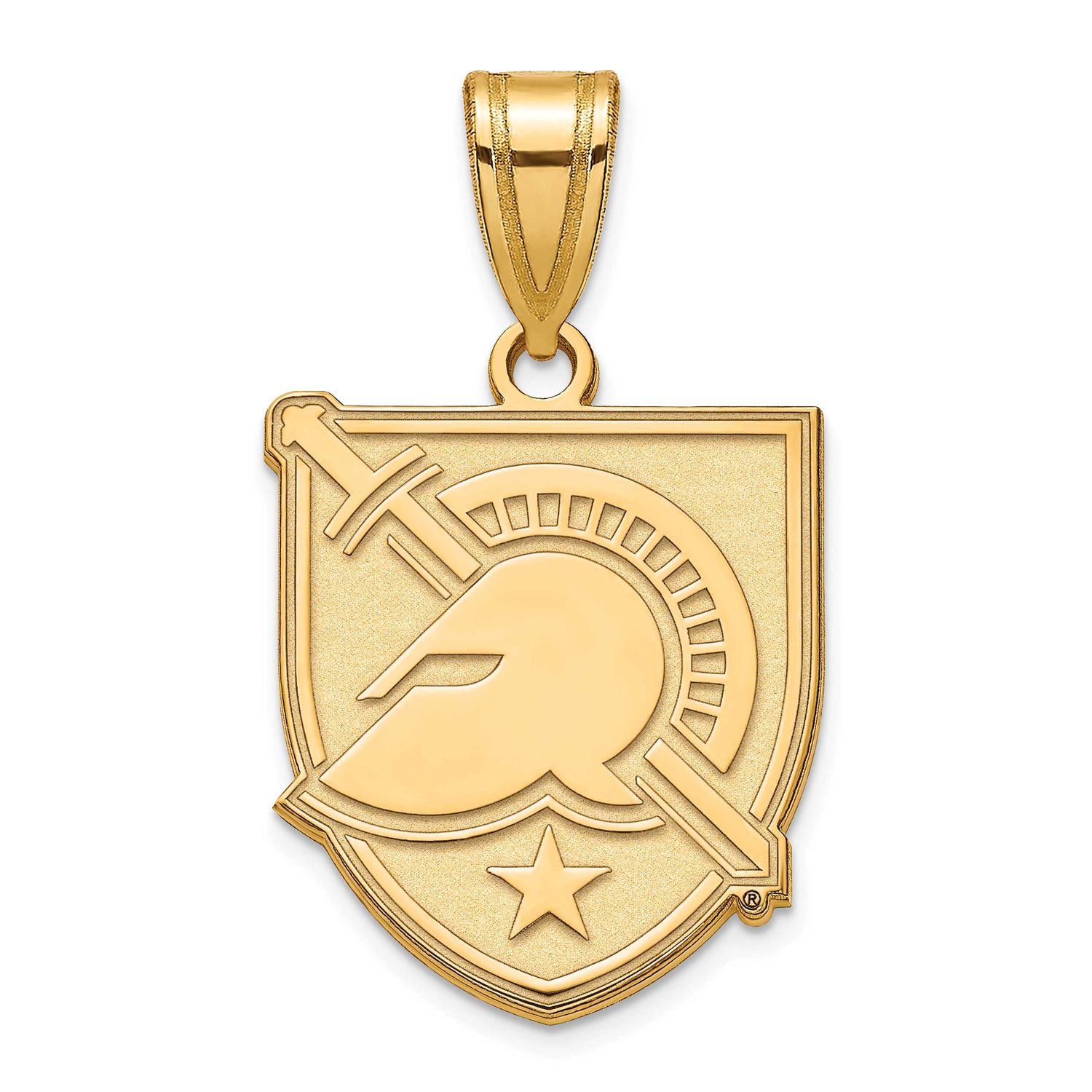 U.S. Military Academy Letter A Large Pendant Gold-plated Sterling Silver GP004USMA, UPC: 8867748996…