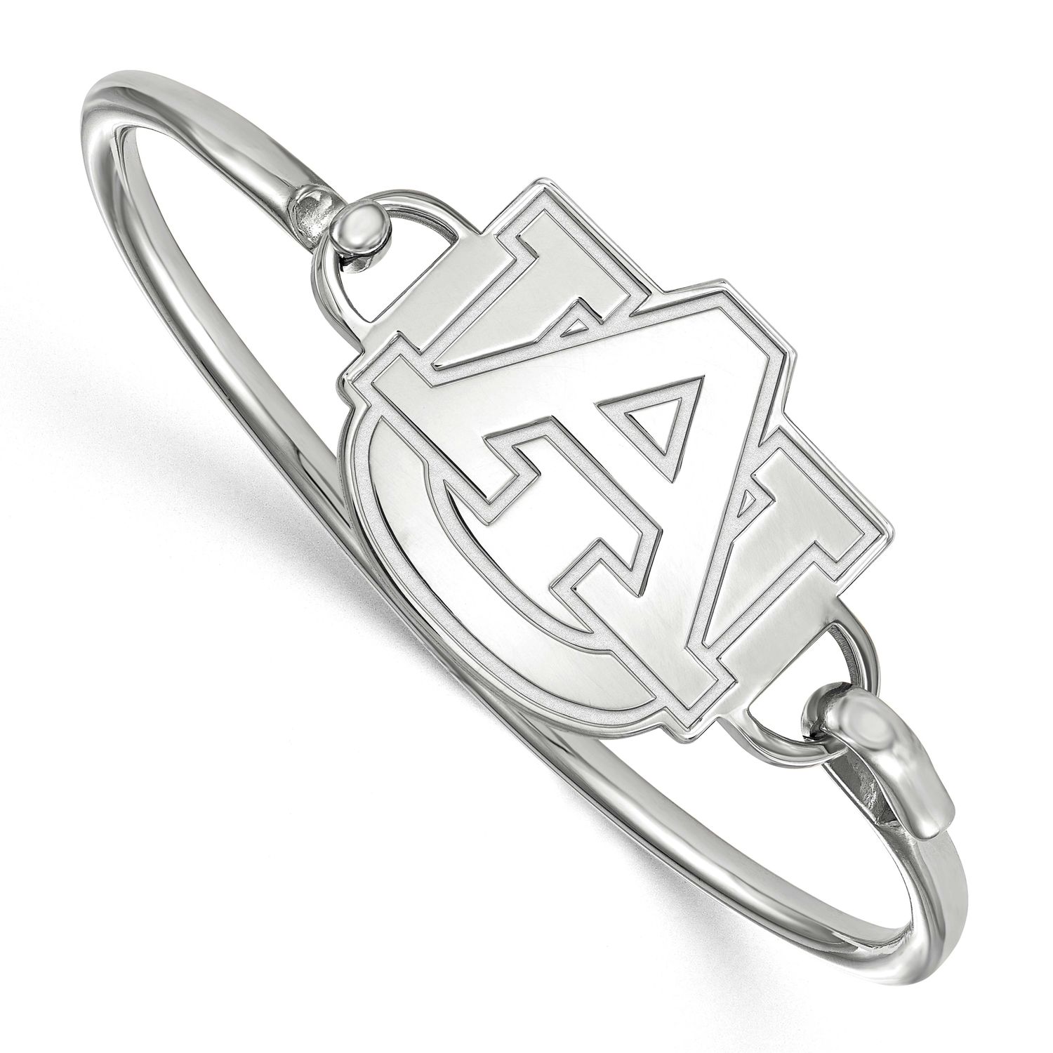 Auburn University Bangle Sterling Silver Rhodium-plated SS021AU-7, UPC: 886774678450