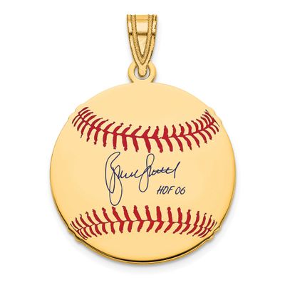 Bruce Sutter Hall of Fame Signature Small Epoxy Baseball Pendant 14k Gold 4YHF11BS06, UPC: