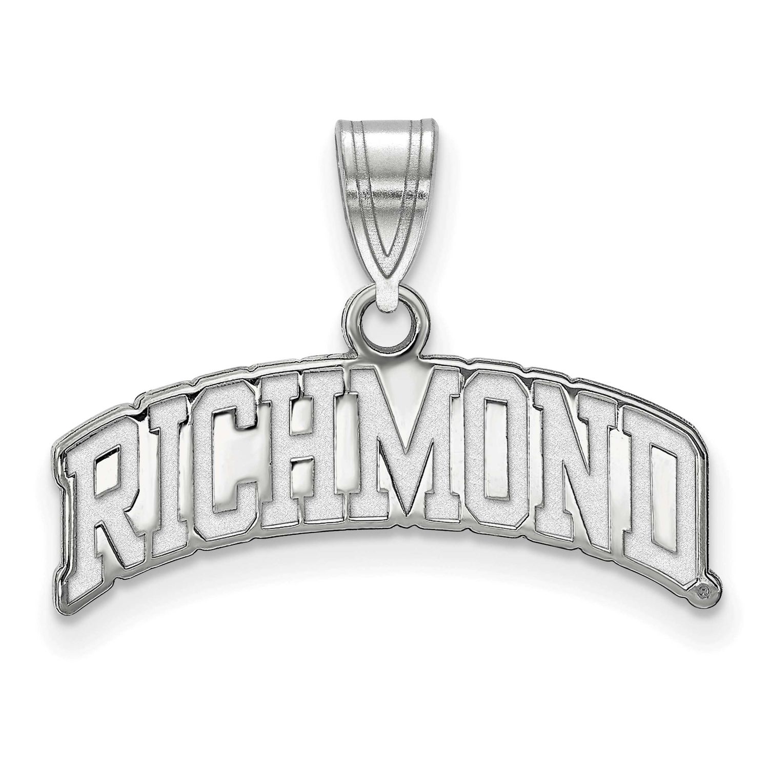 University of Richmond Large Script Pendant 14k White Gold 4W030URV, UPC: 191101779855