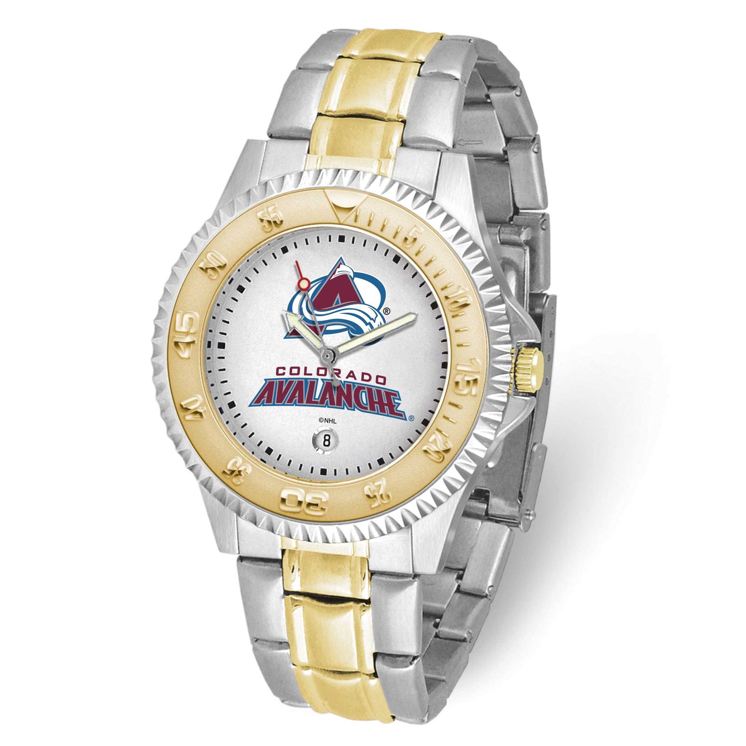 Gametime NHL Colorado Avalanche Competitor Two-Tone Quartz Watch with Date Stainless Steel XWM3369,…
