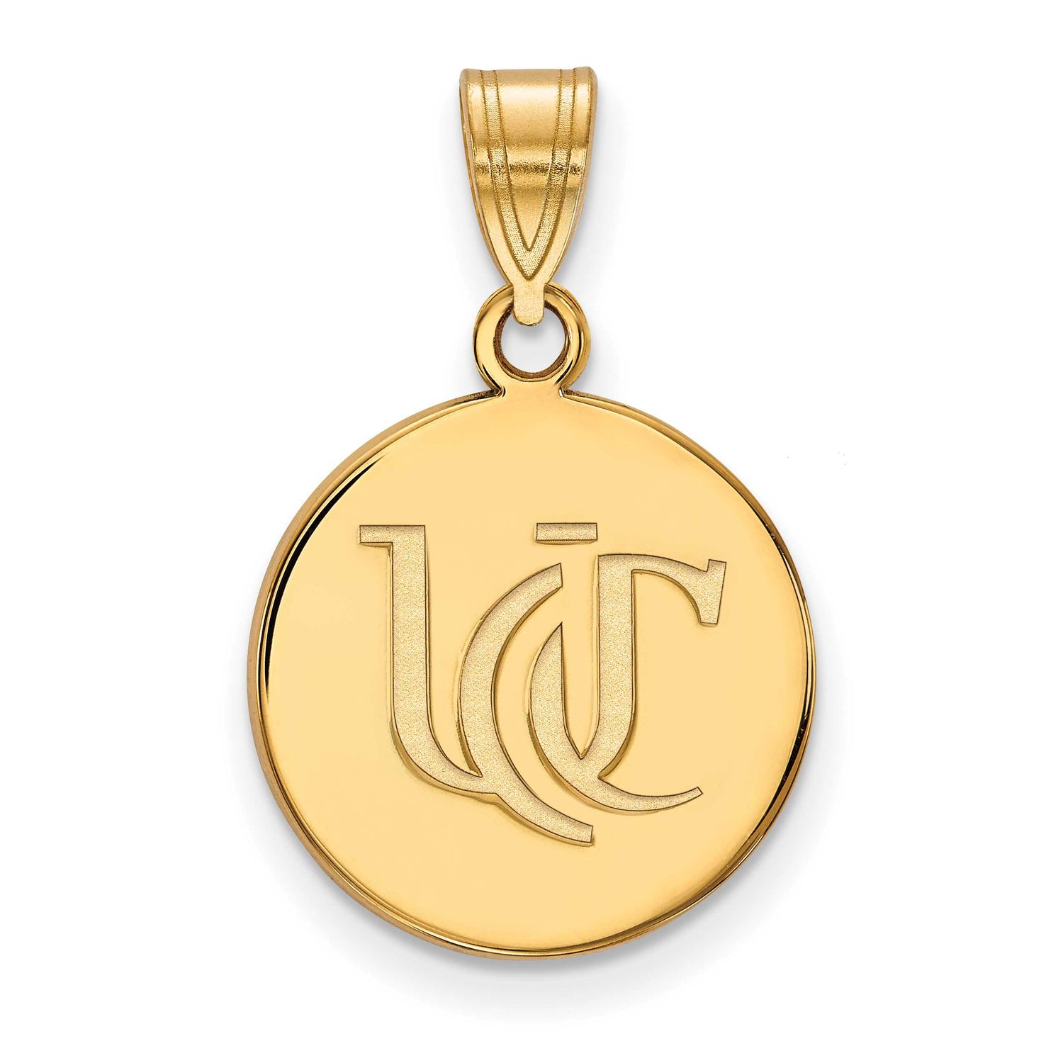 University of Cincinnati U-C Medium Disc Pendant 14k Gold 4Y050UC, UPC: 886774883823