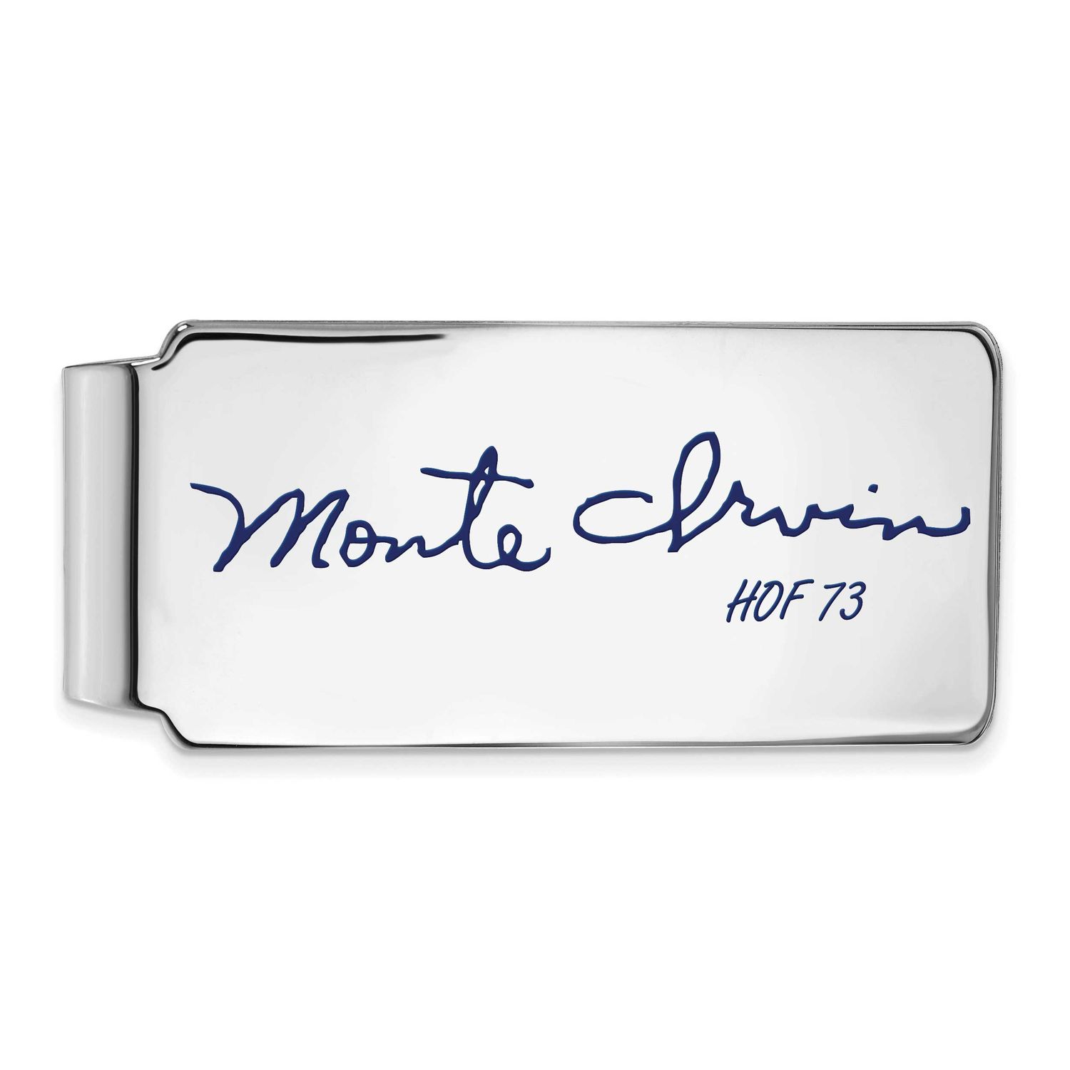 Monte Irvin Hall of Fame Signature Epoxy Money Clip Sterling Silver SSHF04MI73, UPC: