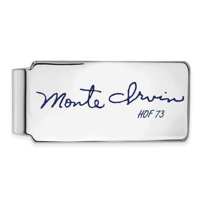 Monte Irvin Hall of Fame Signature Epoxy Money Clip Sterling Silver SSHF04MI73, UPC: