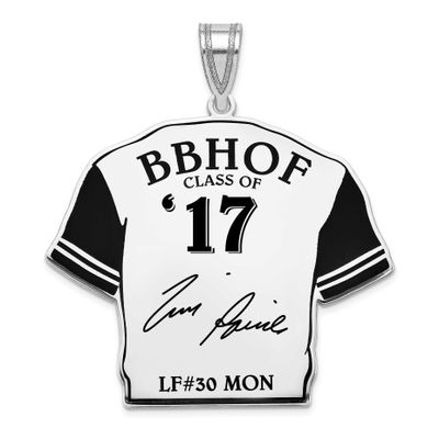 Tim Raines Hall of Fame Signature Epoxy Jersey Pendant Sterling Silver SSHF01TR17, UPC:
