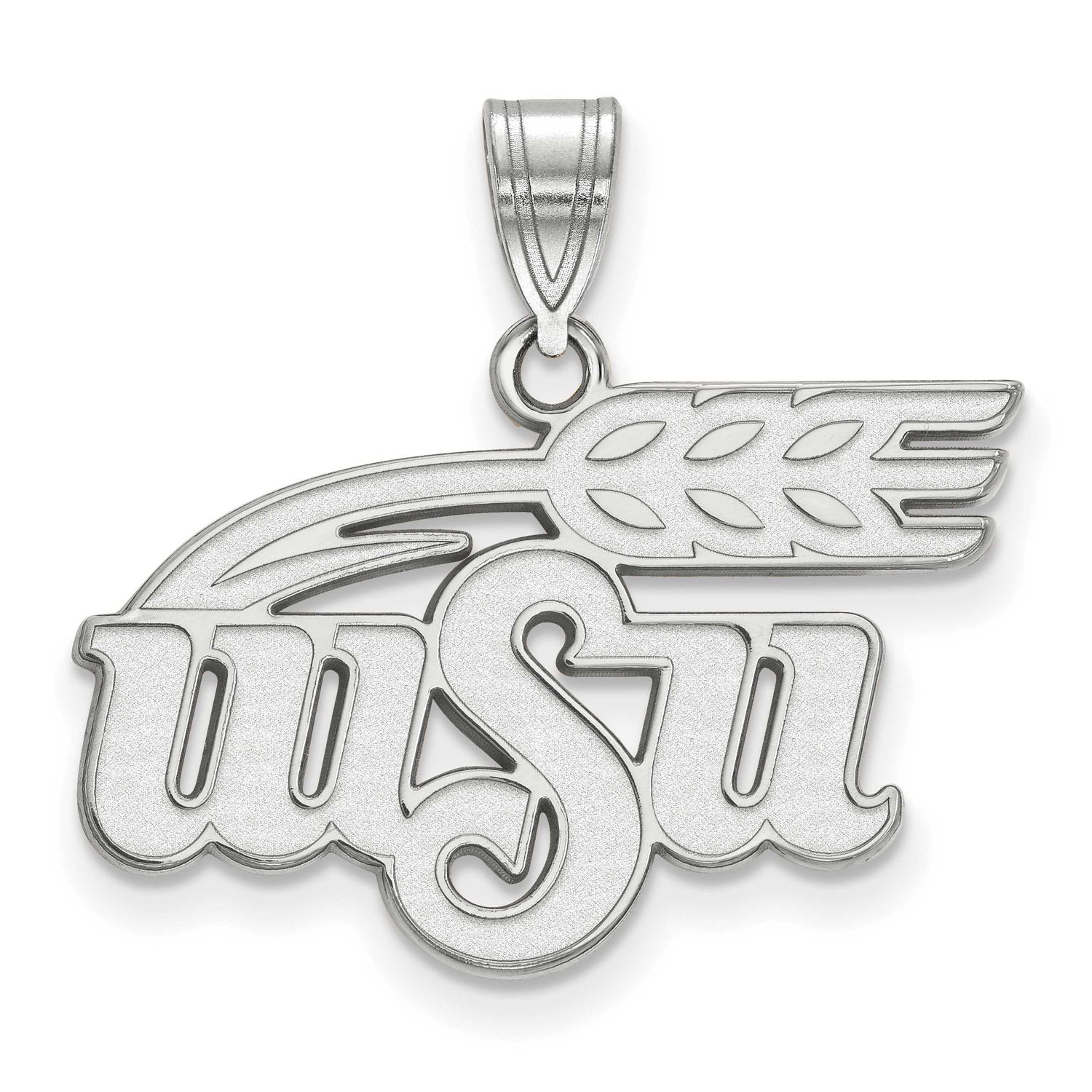 Wichita State University W-S-U Large Pendant 10k White Gold 1W015WST, UPC: 886774780771