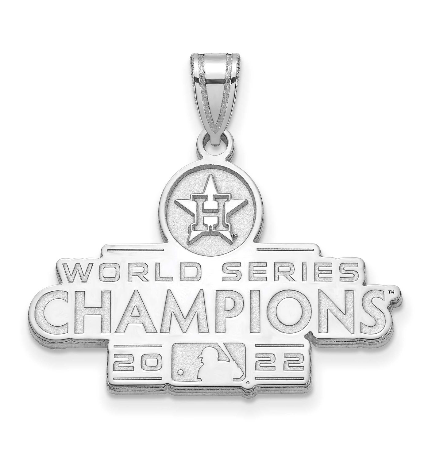 2022 World Series Champions Houston Astros Large Pendant Sterling Silver SS003AST22, UPC: 196904101…