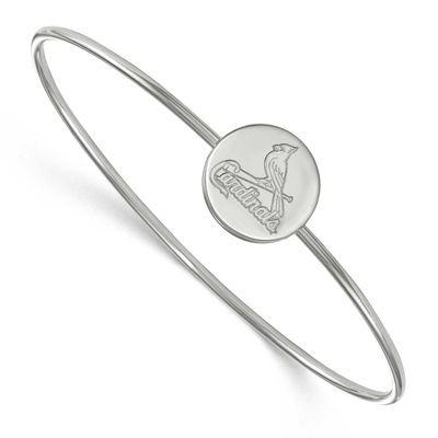MLB St. Louis Cardinals Slip On Bangle Sterling Silver Rhodium-plated SS012CRD-7, UPC: 886774626536