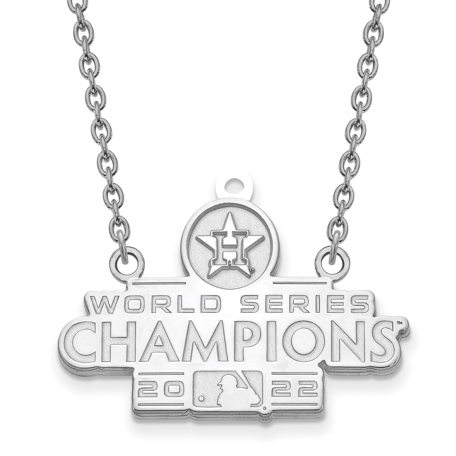 2022 World Series Champions Houston Astros Large Pendant with  Neckla Sterling Silver SS007AST22-18…