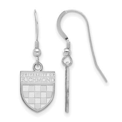 La University of Richmond Small Dangle Earring Wire Sterling Silver Rhodium-plated SS016URV, UPC: 1…