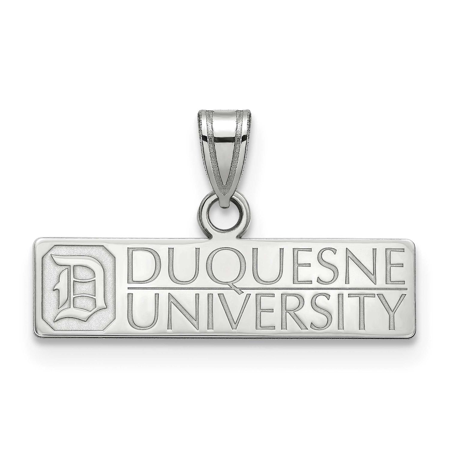 Duquesne University Medium Pendant 14k White Gold 4W001DUU, UPC: 886774823805