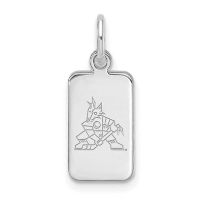 NHL Arizona Coyotes Tag Pendant Sterling Silver Rhodium-plated SS125COY, UPC: 196904185049