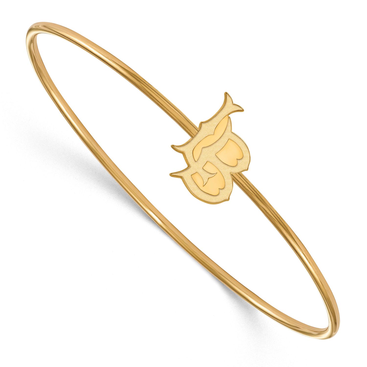 California State University, Long Beach Slip On Bangle Gold-plated Sterling Silver GP003CLB-7, UPC:…