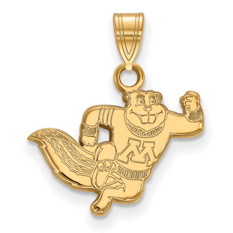 University of Minnesota Gopher Small Pendant 10k Gold 1Y025UMN - HomeBello