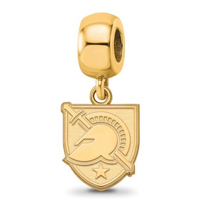 U.S. Military Academy Letter A Small Dangle Bead Charm Gold-plated Sterling Silver GP023USMA, UPC: …