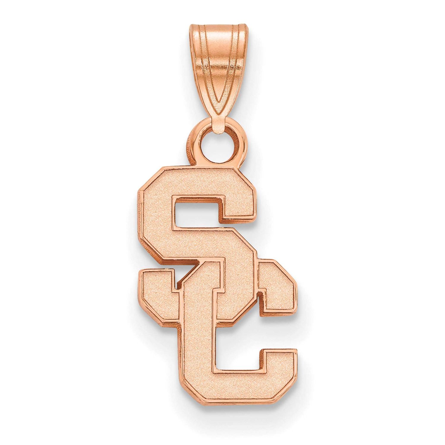 14K Rose Gold University of Southern California S-C Small Pendant 14k Rose Gold 4R002USC, UPC: 1911…