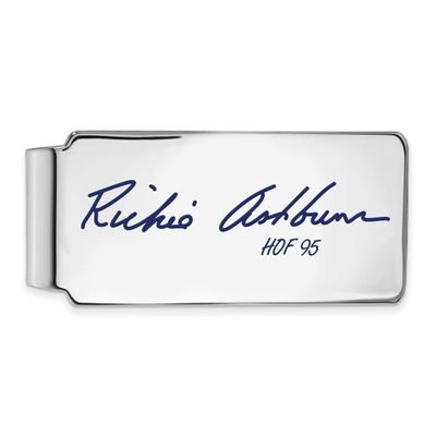 Richie Ashburn Hall of Fame Signature Epoxy Money Clip Sterling Silver SSHF04RA95, UPC: