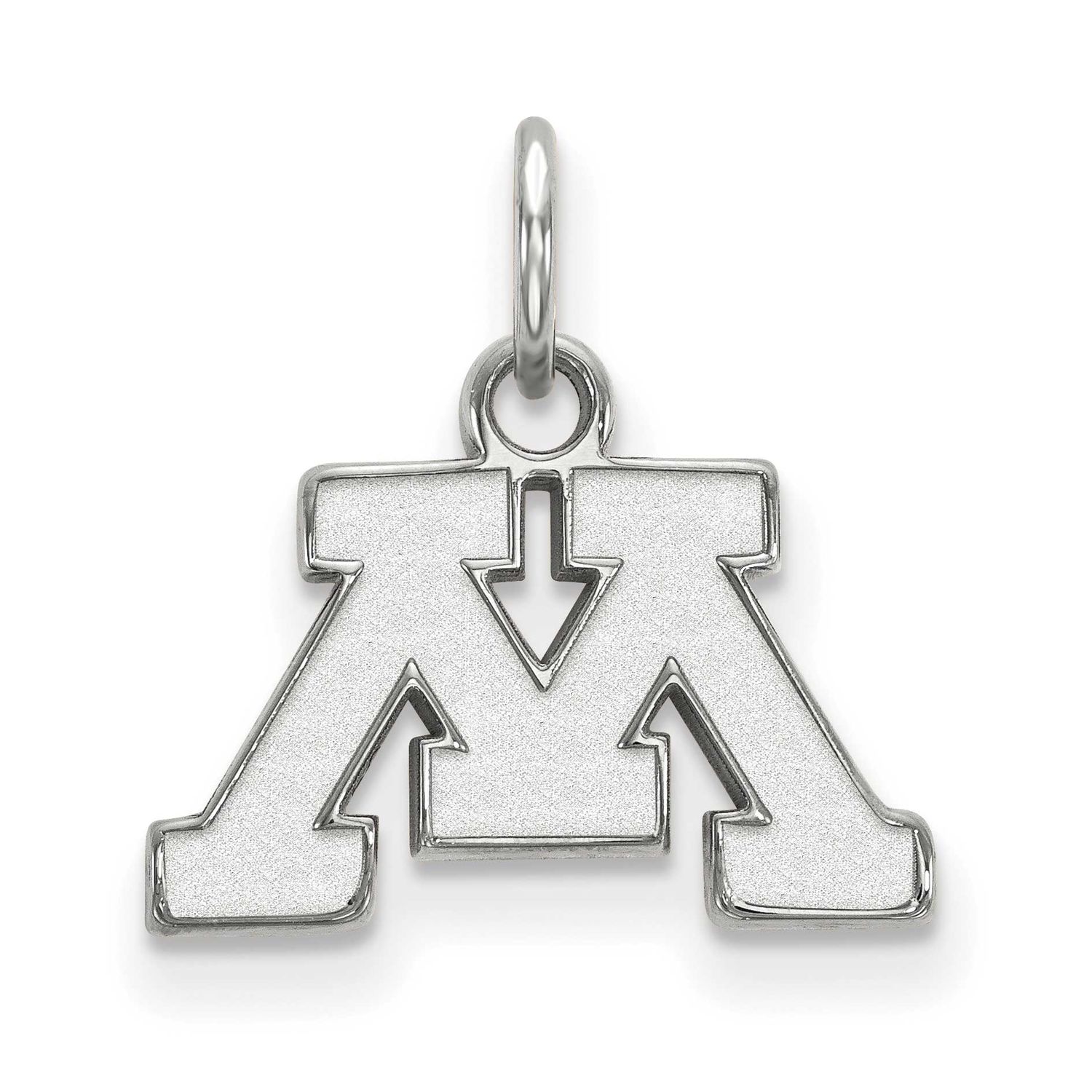 University of Minnesota Letter M Extra Small Pendant 10k White Gold 1W001UMN, UPC: 886774766904