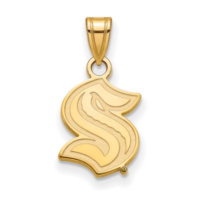 NHL Seattle Kraken Small Pendant Gold-plated Sterling Silver GP002KRA, UPC: