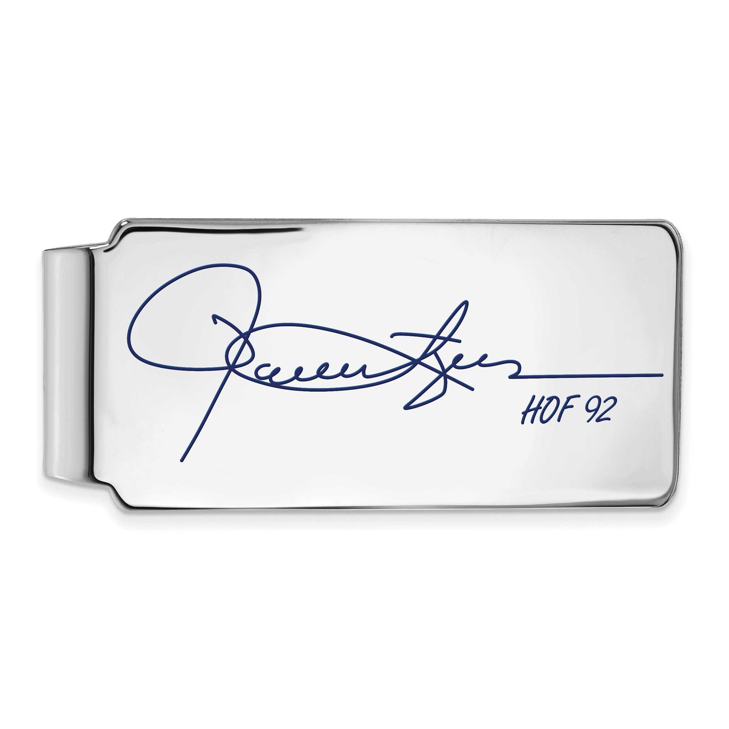 Rollie Fingers Hall of Fame Signature Epoxy Money Clip Sterling Silver SSHF04RF92, UPC:
