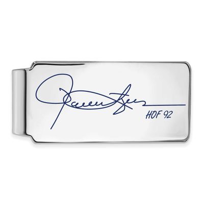 Rollie Fingers Hall of Fame Signature Epoxy Money Clip Sterling Silver SSHF04RF92, UPC: