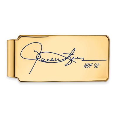 Rollie Fingers Hall of Fame Signature Epoxy Money Clip Gold-plated Sterling Silver GPHF04RF92, UPC: