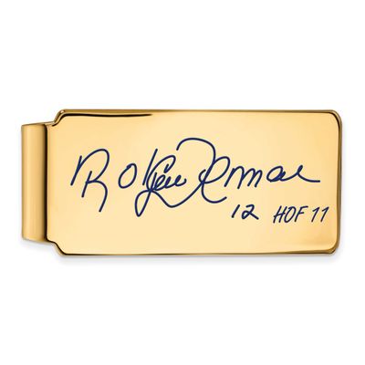 Roberto Alomar Hall of Fame Signature Epoxy Money Clip Gold-plated Sterling Silver GPHF04RA11, UPC: