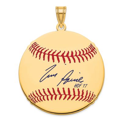Tim Raines Hall of Fame Signature Large Epoxy Baseball Pendant 14k Gold 4YHF02TR17, UPC: