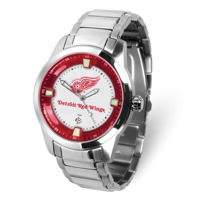 Gametime NHL Detroit Red Wings Titan Quartz Watch with Date Stainless Steel XWM3650, UPC: 826528712…