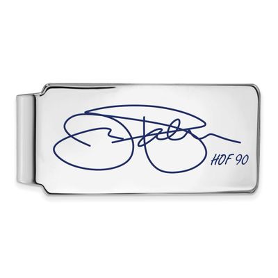 Jim Palmer Hall of Fame Signature Epoxy Money Clip Sterling Silver SSHF04JP90, UPC: