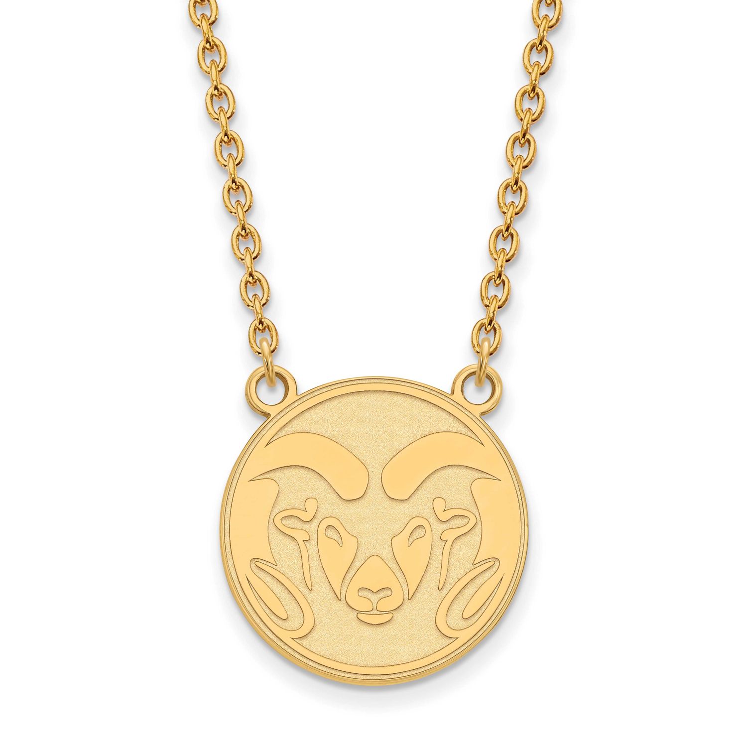 Colorado State University Ram Large Pendant 18 Inch Necklace 10k Gold 1Y007COS-18, UPC: 886774804231