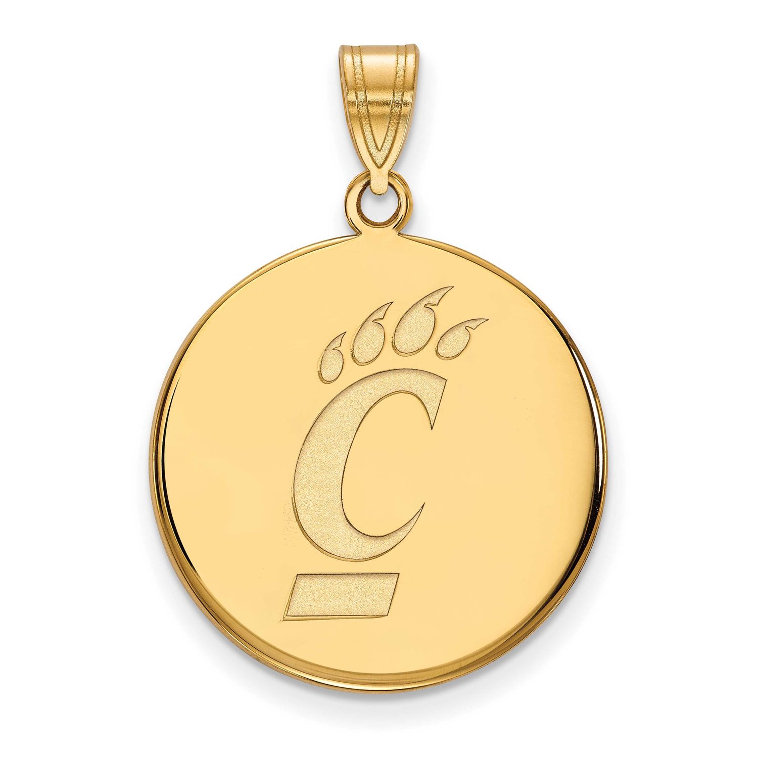 University of Cincinnati Large Disc Pendant 14k Gold 4Y047UC, UPC: 886774883250