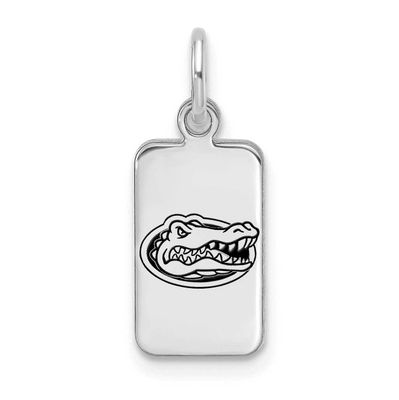 University of Florida Enamel Tag Pendant Sterling Silver Rhodium-plated SS126UFL, UPC: 196904187340