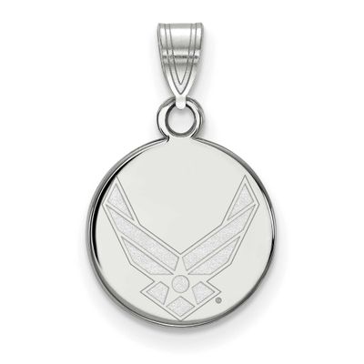 U.S. Air Force Small Disc Pendant Sterling Silver Rhodium-plated SS028USAF, UPC: 191101121630