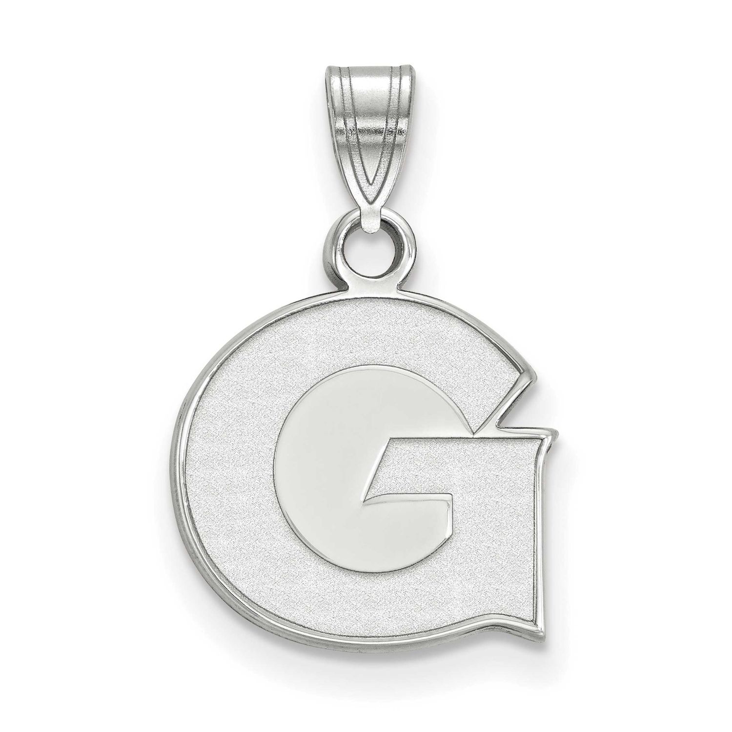 Georgetown University Letter G Small Pendant 10k White Gold 1W001GC, UPC: 886774765532