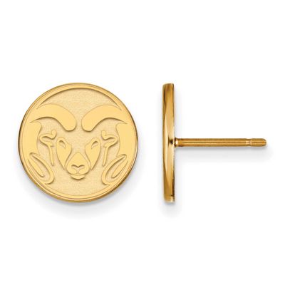 Colorado State University Ram Small Post Earrings 14k Gold 4Y004COS, UPC: 886774862095