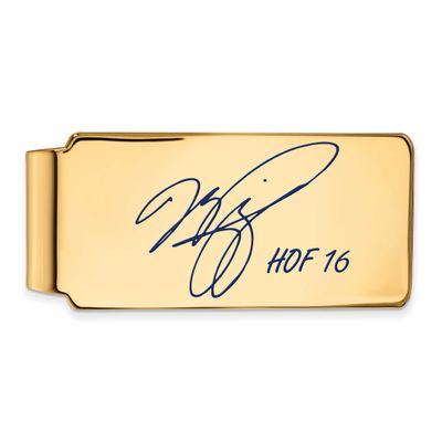Mike Piazza Hall of Fame Signature Epoxy Money Clip Gold-plated Sterling Silver GPHF04MP16, UPC: