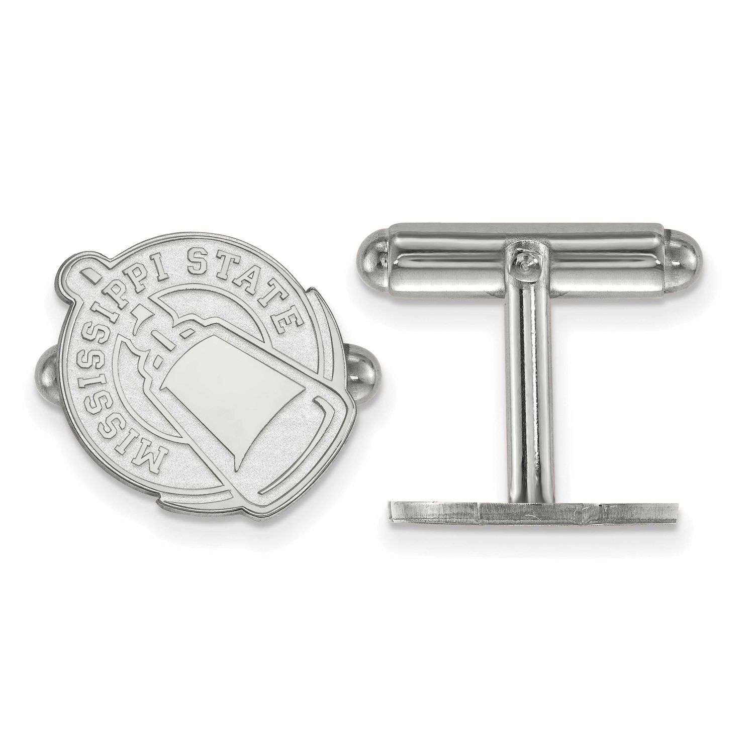 Mississippi State University Cufflink Sterling Silver Rhodium-plated SS053MSS, UPC: 886774691398