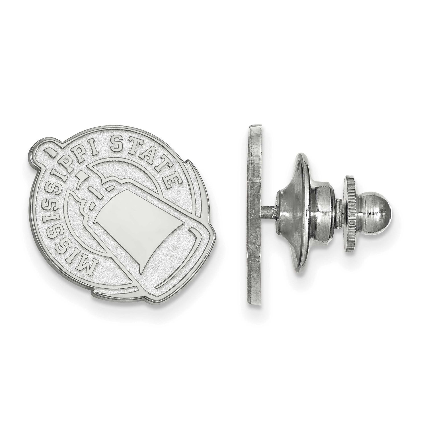 Mississippi State University Lapel Pin Sterling Silver Rhodium-plated SS052MSS, UPC: 886774690872