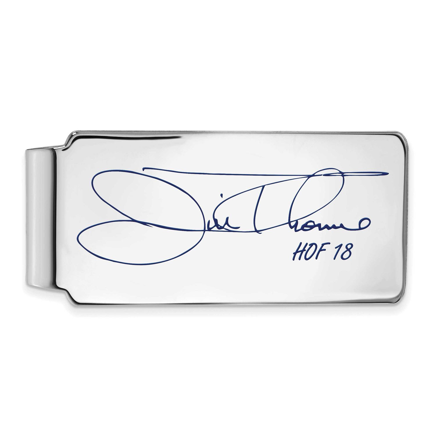 Jim Thome Hall of Fame Signature Epoxy Money Clip Sterling Silver SSHF04JT18, UPC: