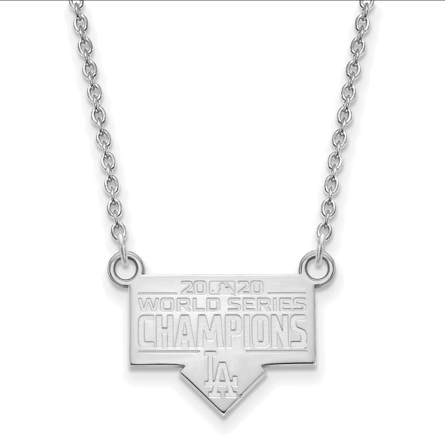 2020 World Series Champions Los Angeles Dodgers Small Pendant with  Neckla Sterling Silver SS006DOD…