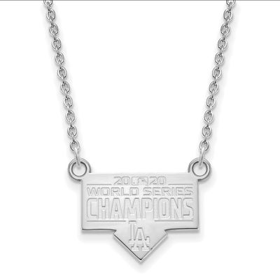 2020 World Series Champions Los Angeles Dodgers Small Pendant with  Neckla Sterling Silver SS006DOD…