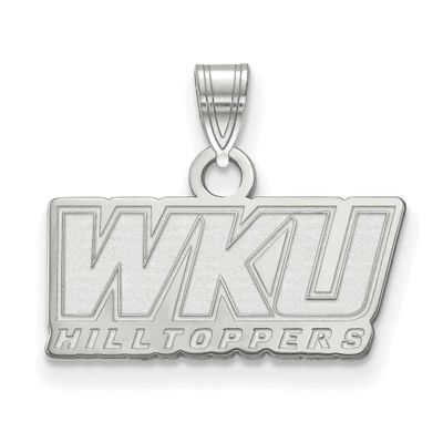 Western Kentucky University W-K-U Hilltoppers Small Pendant Sterling Silver Rhodium-plated SS021WKU…