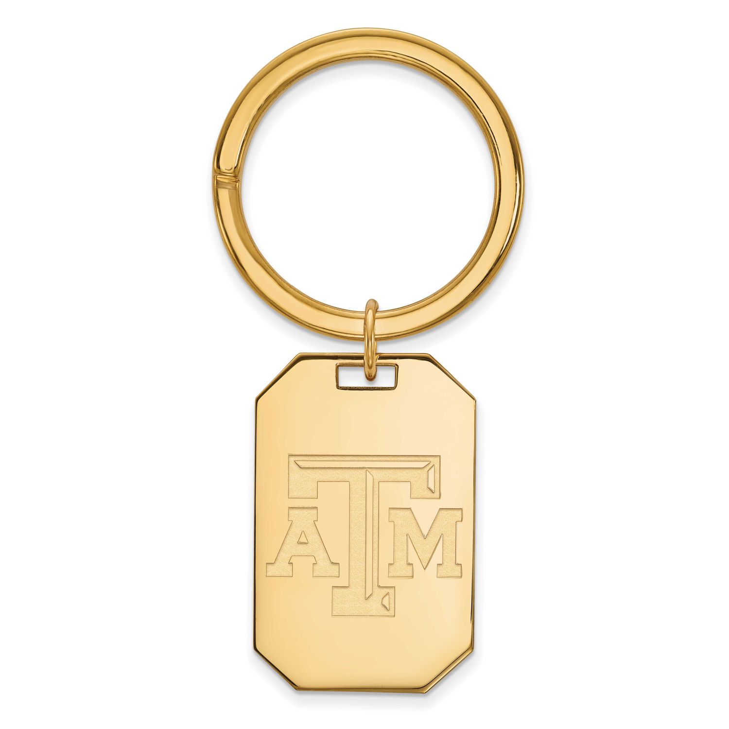 Texas A And M University T-A-M Key Ring Gold-plated Sterling Silver GP020TAM, UPC: 886774925295