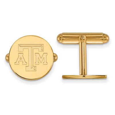 Texas A And M University T-A-M Cufflinks Gold-plated Sterling Silver GP076TAM, UPC: 886774955001