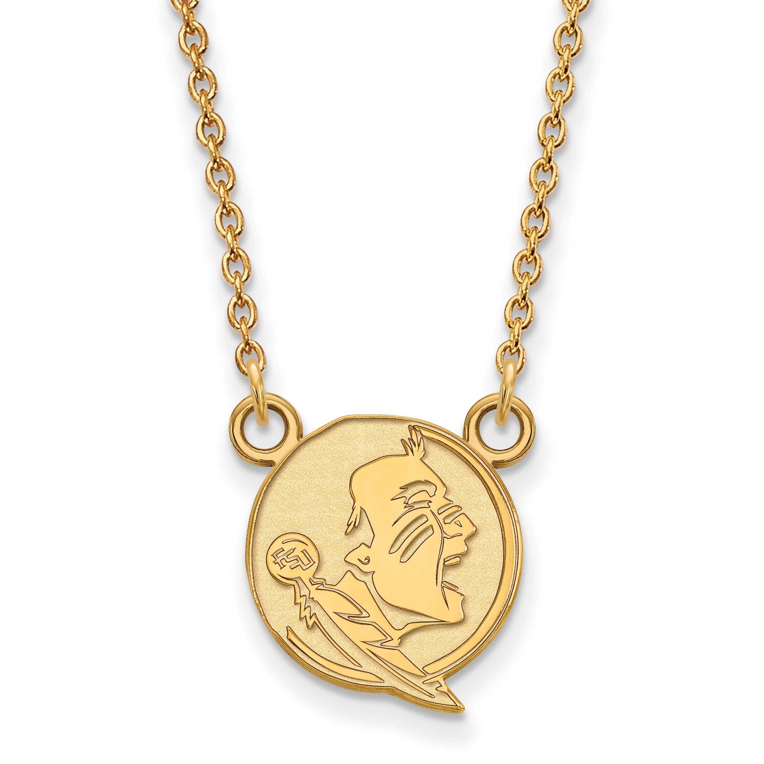 Florida State University Small Pendant with Necklace 10k Gold 1Y054FSU-18, UPC: 886774819716