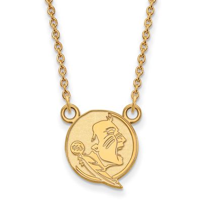 Florida State University Small Pendant with Necklace 10k Gold 1Y054FSU-18, UPC: 886774819716
