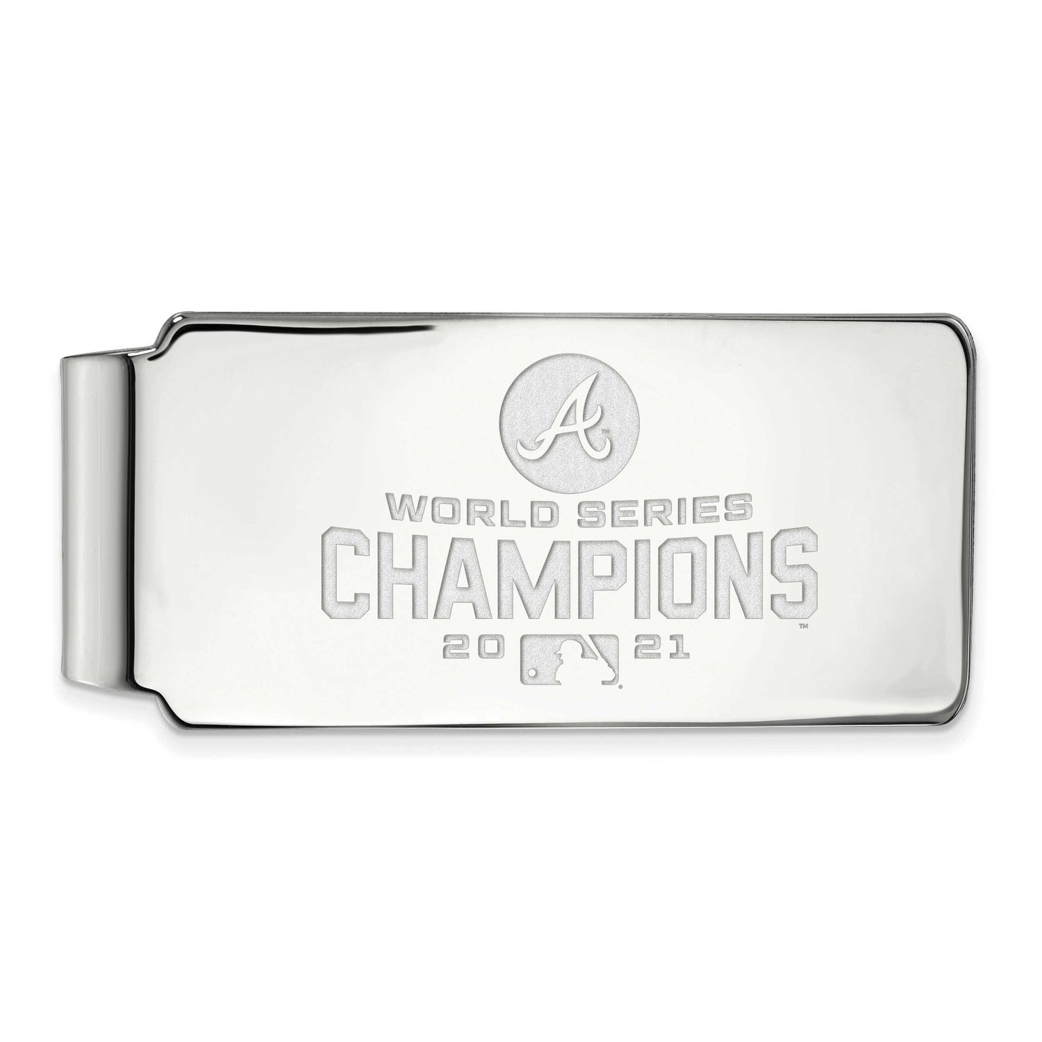 2021 World Series Champions Atlanta Braves Money Clip Sterling Silver SS011BRA21, UPC: 883957954578