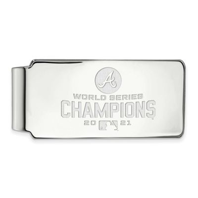 2021 World Series Champions Atlanta Braves Money Clip Sterling Silver SS011BRA21, UPC: 883957954578