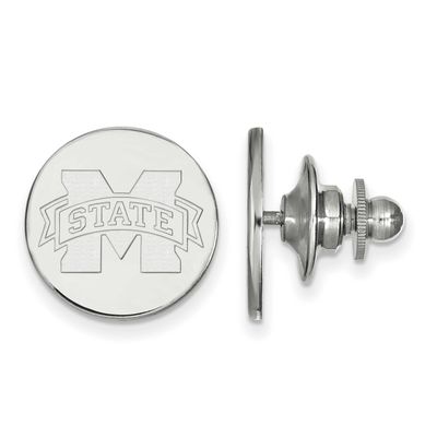 Mississippi State University Lapel Pin 14k White Gold 4W011MSS, UPC: 886774838601